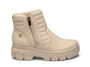 Bota coturno tratorada com ziper kolosh cano curto c3367.0002