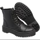 Bota Coturno Tratorada Feminina Preta Confortável Vwaboots