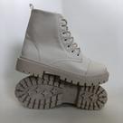 Bota Coturno Tratorado Blogueira Off-White Lolla Maria