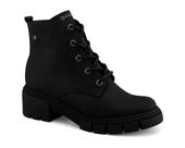 Bota coturno tratorado feminino ramarim 23-11121 salto bloco 5 cm