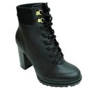 Bota Coturno Vizzano Feminino Confortável Cano Curto 3089102