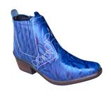 Bota Country Botina Masculina Homem Campo fazenda Cidade Festa Peão Boiadeiro Sertaneja 3736 Azul