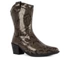Bota Country Botinha Feminina Cano Medio em Cobra Bota Country Botinha Feminina Cano Medio em Cobra