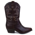 Bota Country Feminina Bottero Couro Marrom Pinhão - 347706