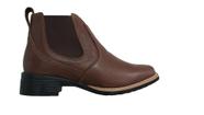 Bota Country Feminina Em Couro Zebu Solado Em Borracha 47992