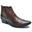 Bota Country Masculina Com Zíper Lateral R-608 Cla-Cle