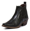 Bota Country Masculina Couro Cobra Bico Fino Texana