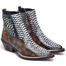 Bota Country Masculina Couro Jacaré Bico Fino Textura Estilo Bota Country Masculina Couro Jacaré Bico Fino Textura Estilo