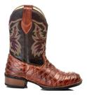 Bota Country Masculina Escamada Bico Redondo Couro Legitimo