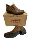 Bota country masculina score 1398-52 em couro para cavalgada