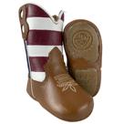 Bota Country Texana Baby Caminhos da Roça Oficial Bandeira USA Couro Sola Antiderrapante - Ref. KB32