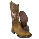 Bota Country Texana Feminina Goyazes Couro Dallas Flex Ref.233202-CF