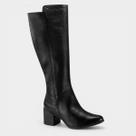 Bota Couro Bottero Cano Alto Feminina - Preto - 36