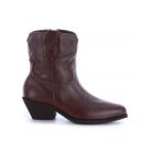 Bota Couro Legítimo Cano Curto Giulia Marrom