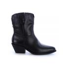 Bota Couro Legítimo Cano Curto Giulia Preto