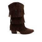 Bota Couro Marrom Cano Médio Cecconello 2907001-2