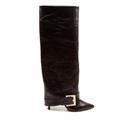 Bota Couro Preto Cano Longo Cecconello 2886002-1