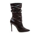 Bota Couro Preto Cano Médio Slouchy Cecconello 2130006-27