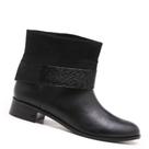 Bota couro/tecido artigiano/aveludado/nobuck preto 4016692 capodarte preto 36