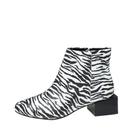 Bota Couro Zebra Cano Curto Tabita 11413362