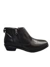 Bota coutry rafarillo em couro 3491-00 com zíper cano curto