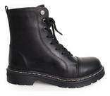Bota Cravo Ecanela Coturno Tratorado Couro Feminina Original