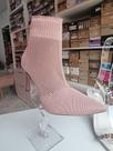 Bota Croche Salto Fino - Rose