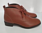 Bota Curta Com cadarços Giulia Domna Feminina Caramelo Tam 35