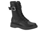 Bota Cuturno Moleca Rasteira Flat Fashion Cano Alto Feminino Adulto Ref 5339.102