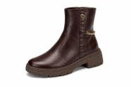Bota Dakota Cano Curto Feminina Café -