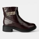 Bota Dakota Cano Curto Marrom Escuro