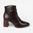 Bota Dakota Cano Curto Salto Bloco Café