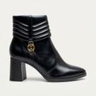 Bota Dakota Cano Curto Salto Bloco Preta
