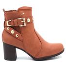 Bota Dakota Cano Curto Salto Bloco Tira Brilho DA971