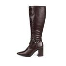 Bota Dakota Cano Longo Com Salto Bloco e Fivela REF:D2171 Bota Dakota Cano Longo Com Salto Bloco e Fivela REF:D2171