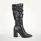 Bota Dakota Cano Longo Slouchy Preta