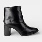 Bota Dakota Capa Cano Curto Salto Bloco Preta