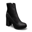 Bota Dakota Coturno Cano Curto Sintético Salto 6.7cm Bota Dakota Coturno Cano Curto Sintético Salto 6.7cm