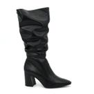 Bota Dakota D0434 Salto Alto Grosso Cano Longo Feminino