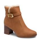 Bota Dakota Feminina Camel Forrada Com Pelo Inverno Quentinha Cano Curto Camurça D2702 Cor:CarameloTamanho:39Gênero:Fe