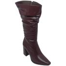 Bota Dakota Feminina Cano Franzido Salto 8cm Cor:PinhãoTamanho:37Gênero:Feminino