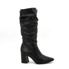 Bota Dakota Original D217 Salto Grosso Cano Longo Enrugada Feminino