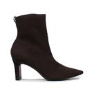 Bota de Bico Fino em Malha Knit Preta Giulia Domna
