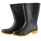 Bota de Borracha Galocha Chuva Pvc Cano Médio Nº43 Grendene - Preta