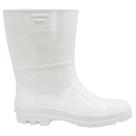 Bota de Borracha Impermeável PVC Cano Curto Branco BPCC12 - Vulcabras