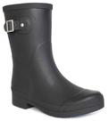 Bota de chuva feminina Chooka, de altura média, impermeável, preta