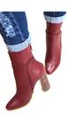 Bota de Couro Atanado Vermelho