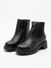 Bota de couro chelsea confort preta Bota de couro chelsea confort preta