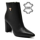 Bota de Couro e Cano Curto Feminina Via Marte 063-016-01