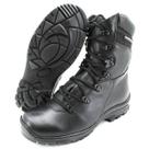 Bota de couro Masculina estilo militar 280 preto